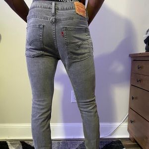Levi grey skinny jeans